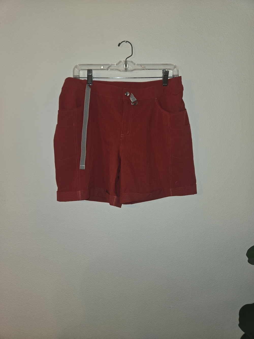 ZYIA Red Athletic Shorts with Side Pockets